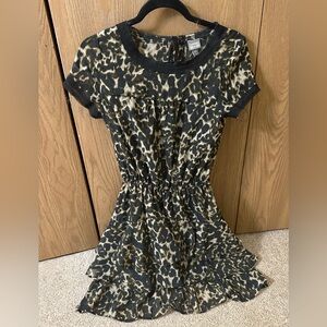Converse One Star Leopard Print Ruffle Dress